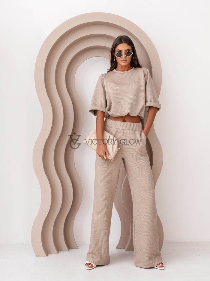 Komplet dwuczęściowy Laurel La Balancia beżowy