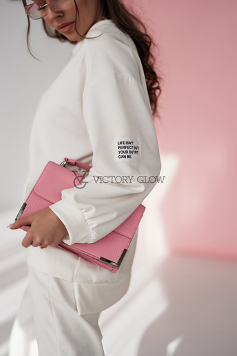 Komplet dresowy z wiskozy Lazzy biały