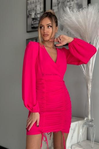 Sukienka z regulowaną długością Marcy różowa