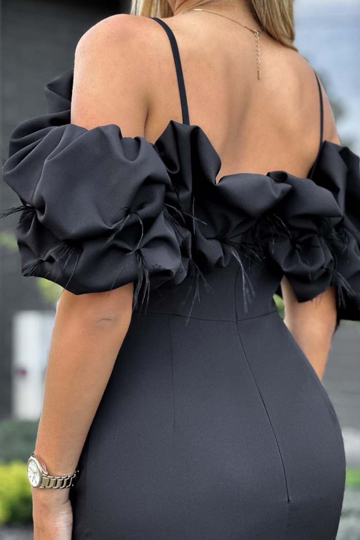 Suknia Bella maxi hiszpanka czarna