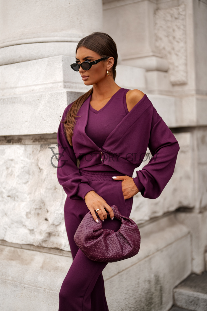 Komplet 3-częściowy Lissa fiolet