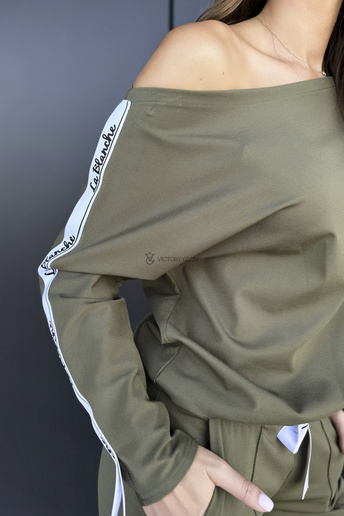 Komplet dresowy khaki 