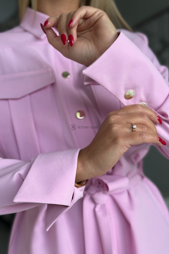 Sukienka koszulowa Paola różowa