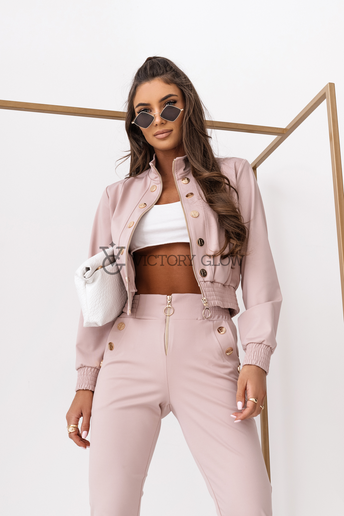 Komplet  bluza i spodnie Excellence jasny róż