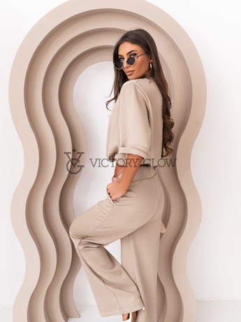 Komplet dwuczęściowy Laurel La Balancia beżowy