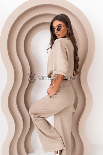 Komplet dwuczęściowy Laurel La Balancia beżowy