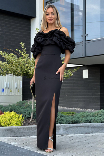 Suknia Bella maxi hiszpanka czarna