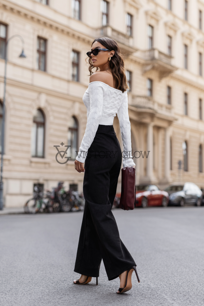 Eleganckie spodnie Fern czarne