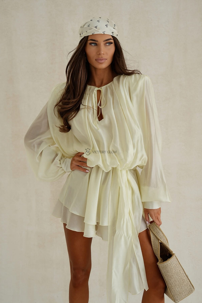 Kombinezon zwiewny Emi bananowy