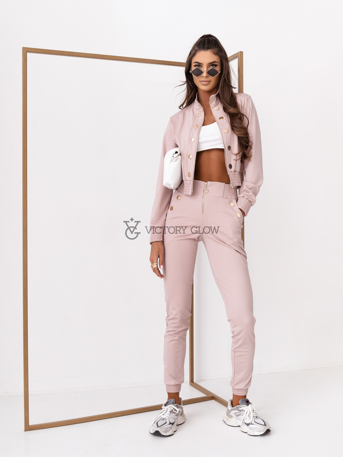 Komplet  bluza i spodnie Excellence La Balancia jasny róż