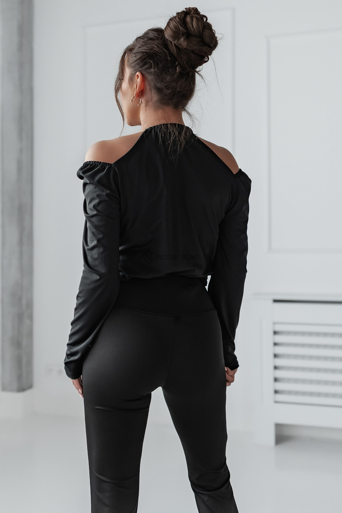 Elastyczne legginsy dzwony Lilka czarne