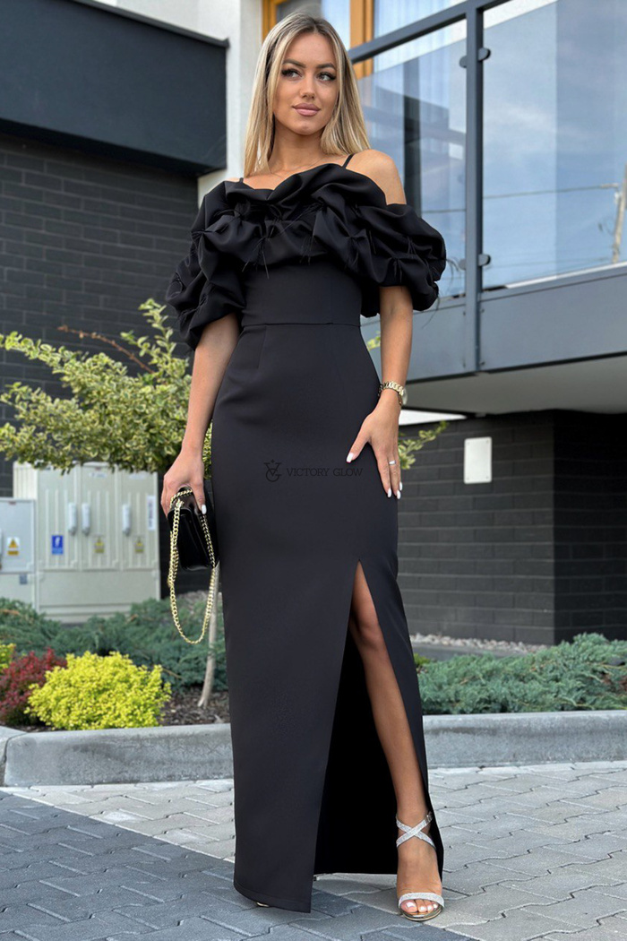 Suknia Bella maxi hiszpanka czarna