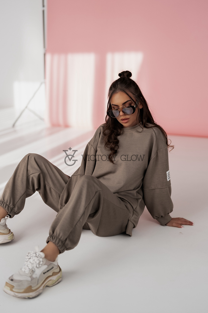 Komplet dresowy z wiskozy Lazzy fango