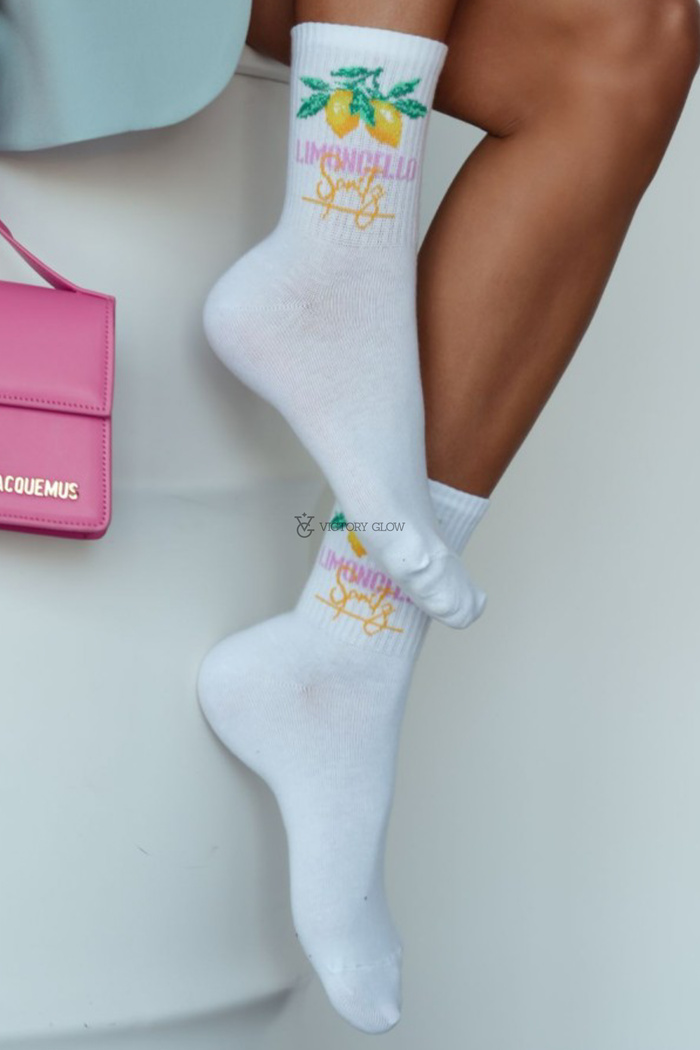 Długie skarpetki z nadrukiem Limoncello