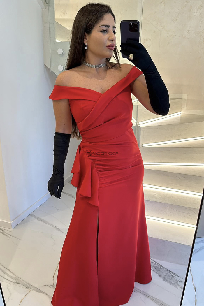 Długa sukienka wieczorowa Venus  czerwona